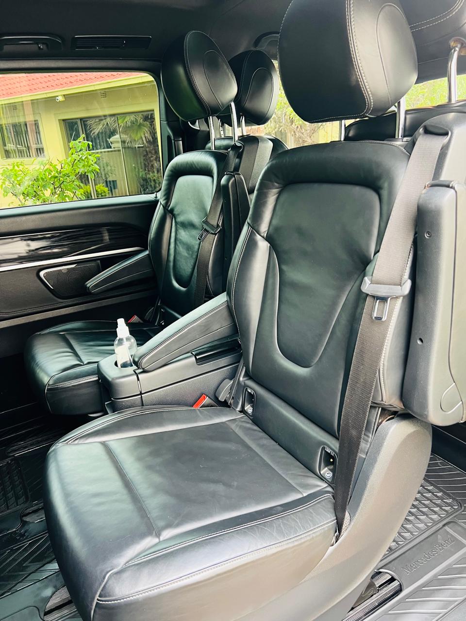 Luxury leather interior seating